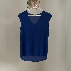 J. Crew Royal Blue Sleeveless Blouse